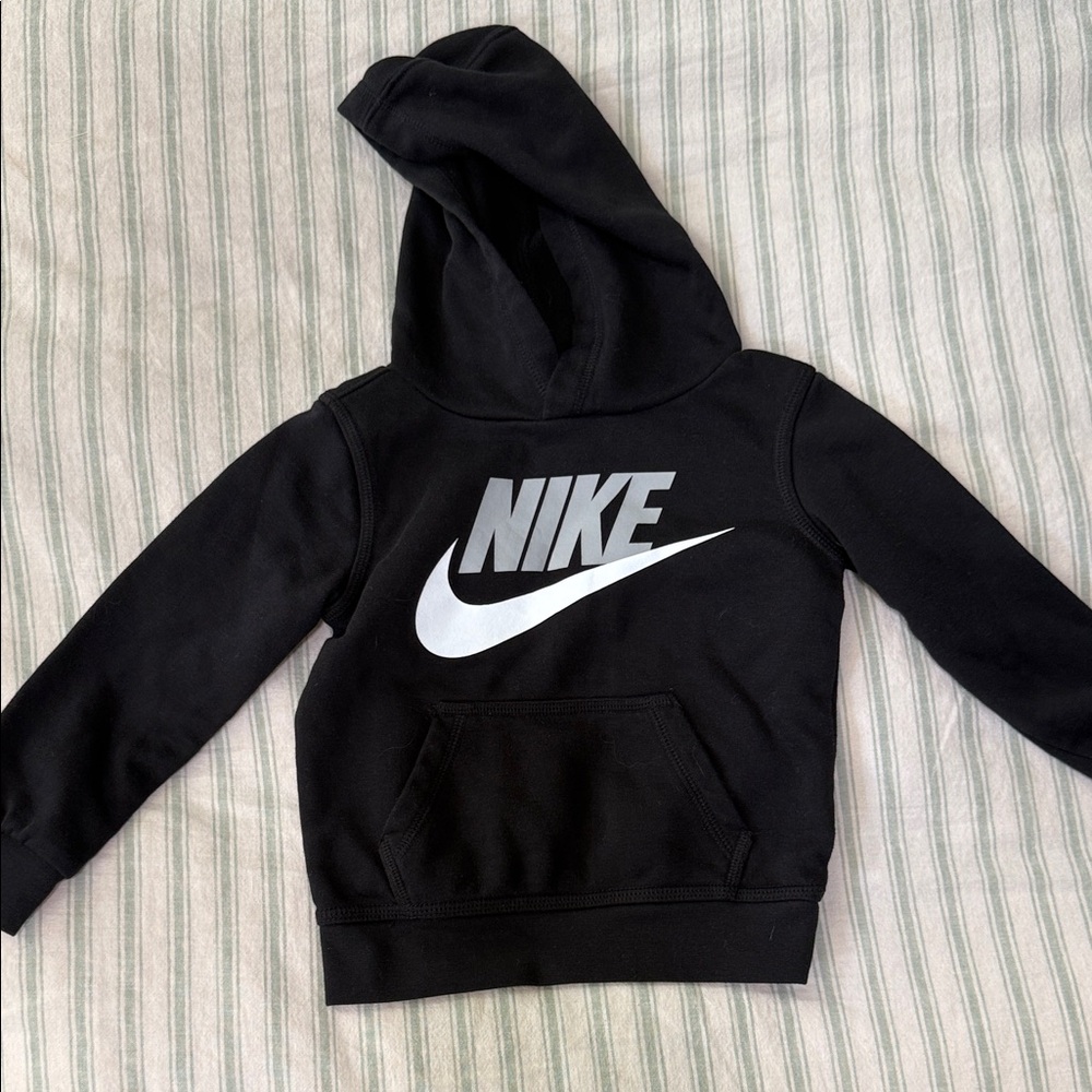 Nike Kids Black and White Logo Hoodie